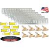 imageMytee Products 14 Pieces ETrack Tie Down Kit  4 Horizontal 5 E Track Rails 2 Etrack Ratchet Straps 2quot x 12 4 O Rings 4 Rope Tie Offs  Heavy Duty E Track Accessories for Enclosed Trailer22 Pieces