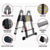 imageMytee Products 165 Telescoping Ladder A Frame  Aluminum Extention Ladder with Balance Bar Carry Handle ampamp Tool Tray  Folding Collapsible Ladder for Extend ampamp Climb RV or for Household