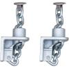 imageMytee Products 2 Pack 38quot Grade 70 Floor Chain Tie Down Anchor for Trailer Truck Bed Deck Auto Lift Wrecker  Trailer Chain Tie Down Weld On  6000 lbs WLLBoltOn