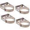 imageMytee Products 2 Pack 4 Gallon Aluminum Trash Can Brackets Mount for Truck ampamp Trailers  for Flat Vertical Surface ampamp Carriers Mounting Holder for Galvanized Trash Can 1012quot4  Pack