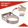 imageMytee Products 2 Pack 4 Gallon Aluminum Trash Can Brackets Mount for Truck ampamp Trailers  for Flat Vertical Surface ampamp Carriers Mounting Holder for Galvanized Trash Can 1012quot4  Pack