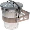 imageMytee Products 2 Pack 4 Gallon Aluminum Trash Can Brackets Mount for Truck ampamp Trailers  for Flat Vertical Surface ampamp Carriers Mounting Holder for Galvanized Trash Can 1012quot4  Pack