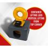 imageMytee Products 2 Pack Container Lifting Lug for Top Camlock  14 Ton Capacity  Mounted at The Corners