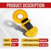 imageMytee Products 2 Pack Container Lifting Lug for Top Camlock  14 Ton Capacity  Mounted at The Corners
