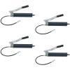 imageMytee Products 2 Pack Lever Action Grease Gun Heavy Duty Maximum Pressure  10000 PSI with 18inch Whip Hose  Aluminium Cast Head  Capacity 16 oz Bulk 14oz CartridgeBlackSilver