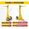 imageMytee Products 2 Pack Semi Trailer Stabilizing Jack 100000 Lbs Static 50000 Lbs Lifting Capacity2  Pack