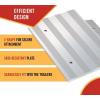 imageMytee Products 2 Pair 8quot x 8quot DIY Aluminum Ramp Kit Plates  Lightweight Silver Ramp Brackets for Load and Unloading ATVs Motorcycles Lawn Mower  Use wTruck Trailers 750 lbs1  Pack