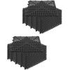 imageMytee Products 24 Pack 12quotx12quot 12quot Thick Non Slip Interlocking Self Drainage Tiles for Bathroom Floor  Interlocking Deck Tiles for Outdoor Kitchen Shower Pool Balcony Wet Area GymBlack