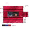 imageMytee Products 24 x 27 Flatbed Truck 18 Oz14 Oz Combination Lumber Tarp with 8 FT Drop  Red Heavy Duty Vinyl Waterproof Tarp for Trailers to Protect Cargo from Wind Rain Snow and Sun