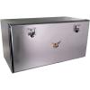 imageMytee Products 24quotx24quotx60quot Steel Flatbed Trailer Underbody Tool Box with Mirror Finish Barndoor Style Single Door ampamp THandle Latch Lock  Heavy Duty Side Mount Tool Box for Trailer ampamp Semi Truck1  Pack