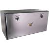 imageMytee Products 24quotx24quotx60quot Steel Flatbed Trailer Underbody Tool Box with Mirror Finish Barndoor Style Single Door ampamp THandle Latch Lock  Heavy Duty Side Mount Tool Box for Trailer ampamp Semi Truck2  Pack