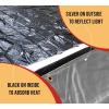 imageMytee Products 25 x 33 Heavy Duty 8oz Hay Tarps  145 mil Waterproof Poly Tarpaulin with UV ampamp Frost Resistance SilverBlack TearProof Cover for Agriculture Equipment28 x 48
