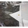 imageMytee Products 25 x 33 Heavy Duty 8oz Hay Tarps  145 mil Waterproof Poly Tarpaulin with UV ampamp Frost Resistance SilverBlack TearProof Cover for Agriculture Equipment23x48