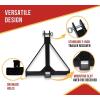 imageMytee Products 3 Point 2quot Receiver Trailer Hitch  Heavy Duty Trailer Draw Bar Adapter Category 1 Tractor Tow  Quick Three Point Hitch Receiver Compatible for Tractor Kubota Yanmar Ford