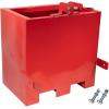 imageMytee Products 3 Point Hitch Tractor Ballast Box for Tractors  800 lbs Capacity  Heavy Duty Steel Welded Box with 2quot Quick Hitch Receiver for Category 1 Tractors Loaders and Skid Steers  Red