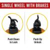 imageMytee Products 4 Pack 8quot ISO Shipping Container Caster Wheel with Brakes  5 Ton Load Capacity 11000 lbs WLLWheel  Shipping Container Moving Wheels Swivel Plate with Twist Lock1  Pack