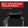imageMytee Products 4 Pack Bolt on Winch Flatbed Trailer Truck WinchesBlack