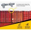 imageMytee Products 4 Pack SEA RAIL Shipping Container Bridge Fittings Clamp 260 mm Clamp260 mm
