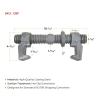 imageMytee Products 4 Pack SEA RAIL Shipping Container Bridge Fittings Clamp 260 mm Clamp260 mm