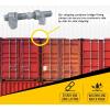 imageMytee Products 4 Pack SEA RAIL Shipping Container Bridge Fittings Clamp 260 mm Clamp260 mm