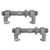 imageMytee Products 4 Pack SEA RAIL Shipping Container Bridge Fittings Clamp 260 mm Clamp380 mm