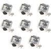 imageMytee Products 4 Pack THandle Tool Box Lock Rv Door Latch with Two Keys Stainless Steel Polished NOT KEYED AlikeStainless