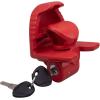 imageMytee Products 4 Pack Trailer Ball Hitch Lock with Keys  Fit 178quot 2quot ampamp 2516quot Couplers  HeavyDuty Steel Red Coupler Lock for Trailer Hitches  Connectors for Truck Trailers Boat ampamp RV1  Pack