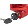 imageMytee Products 4 Pack Trailer Ball Hitch Lock with Keys  Fit 178quot 2quot ampamp 2516quot Couplers  HeavyDuty Steel Red Coupler Lock for Trailer Hitches  Connectors for Truck Trailers Boat ampamp RV4  Pack