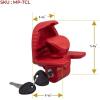 imageMytee Products 4 Pack Trailer Ball Hitch Lock with Keys  Fit 178quot 2quot ampamp 2516quot Couplers  HeavyDuty Steel Red Coupler Lock for Trailer Hitches  Connectors for Truck Trailers Boat ampamp RV4  Pack