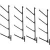 imageMytee Products 4 Pack of 1 Tier Shipping Container Pipe Rack 1818quotL x 16quotH 550 lbs WLL  Black Powder Coated Steel Rack for Trailer Containers  Easy to Assemble ampamp Remove18 L x 64 H