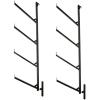 imageMytee Products 4 Pack of 1 Tier Shipping Container Pipe Rack 1818quotL x 16quotH 550 lbs WLL  Black Powder Coated Steel Rack for Trailer Containers  Easy to Assemble ampamp Remove18 L x 64 H