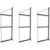 imageMytee Products 4 Pack of 3 Tier Shipping Container Shelving Bracket with 18quotD x 60quotH  Black Powder Coated Steel Shelf Brackets for Heavy Duty Trailer Containers  Easy to Assemble ampamp Remove3  Pack