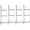 imageMytee Products 4 Pack of 3 Tier Shipping Container Shelving Bracket with 18quotD x 60quotH  Black Powder Coated Steel Shelf Brackets for Heavy Duty Trailer Containers  Easy to Assemble ampamp Remove4  Pack