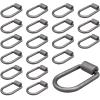 imageMytee Products 8 Pack 12quot Heavy Duty WeldOn Extended Forged D Ring w Mounting Brackets  11000 lbs Bracking Strength  Tie Down Anchor DRing for Trailer Truck Cargo RV ATV Tiedowns20  Pack
