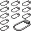 imageMytee Products 8 Pack 12quot Heavy Duty WeldOn Extended Forged D Ring w Mounting Brackets  11000 lbs Bracking Strength  Tie Down Anchor DRing for Trailer Truck Cargo RV ATV Tiedowns12  Pack