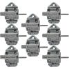 imageMytee Products 8 Pack Sea Rail Shipping Container Manual Twist Lock LeftRight Handlocking Casting Steel  No Lever Required8  Pack