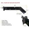 imageMytee Products Black Angled Spring Loaded Mud Flap Hanger Bracket Set 28quot Length  212quot Bolt Spacing  Round Tube Style 45 Degree Angled Mad Flap Hanger for Semi TrucksBlack