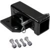 imageMytee Products BoltOn Receiver Hitch for 2quot Transformer Tractor Hitch  Black Powder Coated Steel Gooseneck 3Point Hitch Towing Capacity 2500 lbs4  Pack