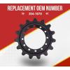 imageMytee Products Cast Track Sprocket for Caterpillar 3041870 Track Loader  15 Teeth ampamp 12 Bolt Holes  Carbon Structural Steel Undercarriage Components 259D 259B3 239D