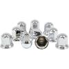imageMytee Products Chrome Metal Lug Nut Covers 2quotH fits 33mm Push on 20 Pack10  Pack