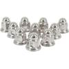 imageMytee Products Chrome Metal Lug Nut Covers 2quotH fits 33mm Push on 20 Pack10  Pack