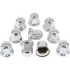 imageMytee Products Chrome Metal Lug Nut Covers 2quotH fits 33mm Push on 20 Pack10  Pack