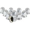 imageMytee Products Chrome Metal Lug Nut Covers 2quotH fits 33mm Push on 20 Pack12  Pack