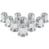 imageMytee Products Chrome Metal Lug Nut Covers 2quotH fits 33mm Push on 20 Pack12  Pack