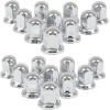 imageMytee Products Chrome Metal Lug Nut Covers 2quotH fits 33mm Push on 20 Pack20  Pack