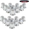 imageMytee Products Chrome Metal Lug Nut Covers 2quotH fits 33mm Push on 20 Pack20  Pack