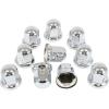 imageMytee Products Chrome Metal Lug Nut Covers 2quotH fits 33mm Push on 20 Pack20  Pack