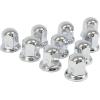imageMytee Products Chrome Metal Lug Nut Covers 2quotH fits 33mm Push on 20 Pack20  Pack