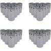 imageMytee Products Chrome Metal Lug Nut Covers 2quotH fits 33mm Push on 20 Pack4  Pack
