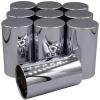 imageMytee Products Chrome Metal Lug Nut Covers 2quotH fits 33mm Push on 20 Pack4  Pack